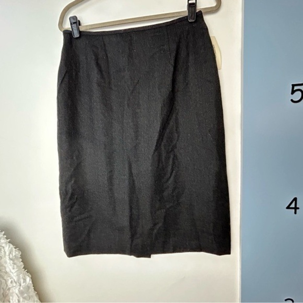 Kasper‎ Black Wool Pencil Skirt 12P NWT